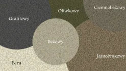 Sofa narożna w kształcie litery L, Modena tkanina Quelle Ciemnobeżowy Prawy