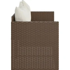 Sofa ogrodowa Brąz Technorattan vidaXL