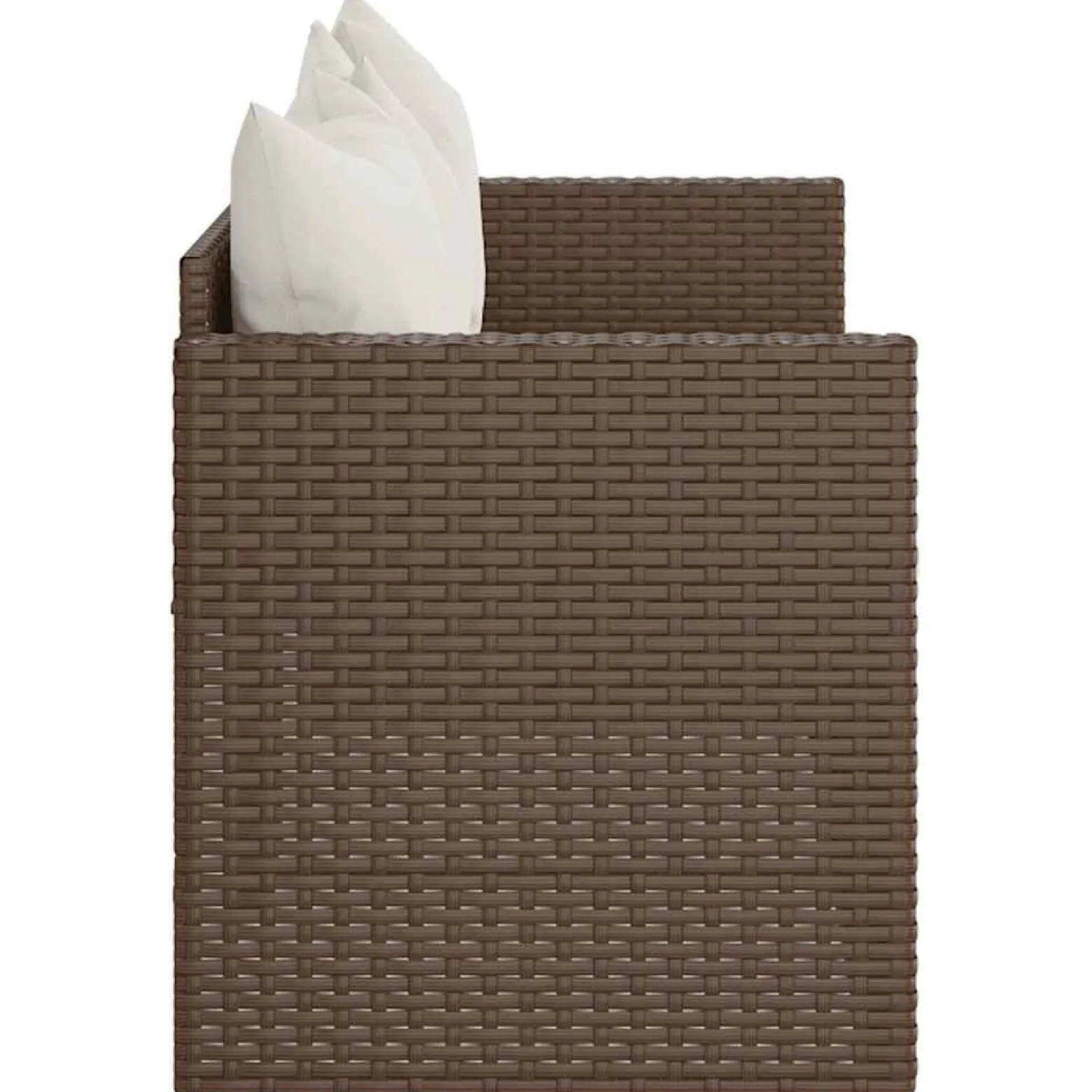 Sofa ogrodowa Brąz Technorattan vidaXL