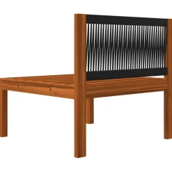 Sofa ogrodowa Kremowy Drewno akacjowe 4-osobowa vidaXL