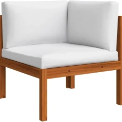 Sofa ogrodowa Kremowy Drewno akacjowe 4-osobowa vidaXL