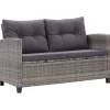 Sofa ogrodowa Szary Technorattan vidaXL