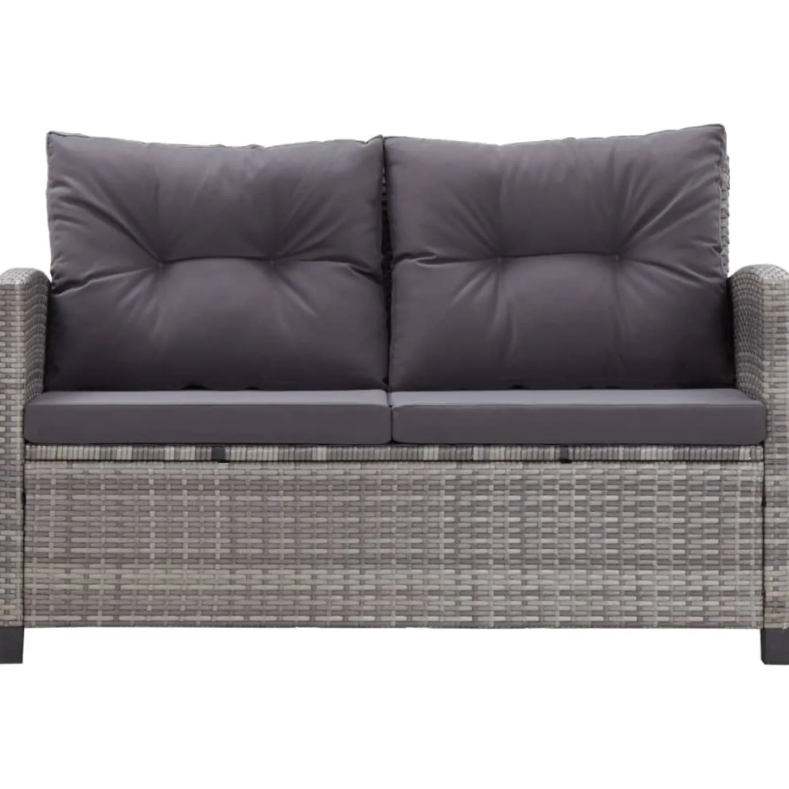 Sofa ogrodowa Szary Technorattan vidaXL