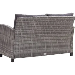 Sofa ogrodowa Szary Technorattan vidaXL
