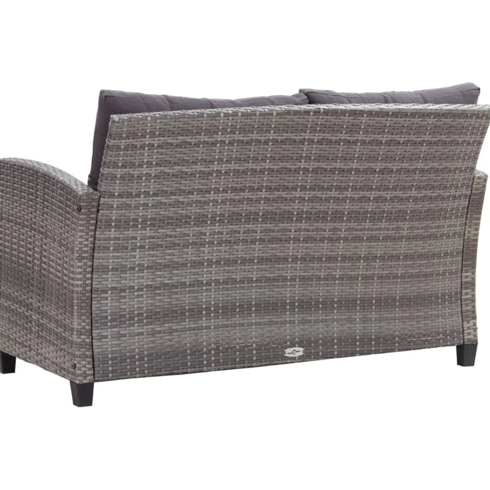 Sofa ogrodowa Szary Technorattan vidaXL
