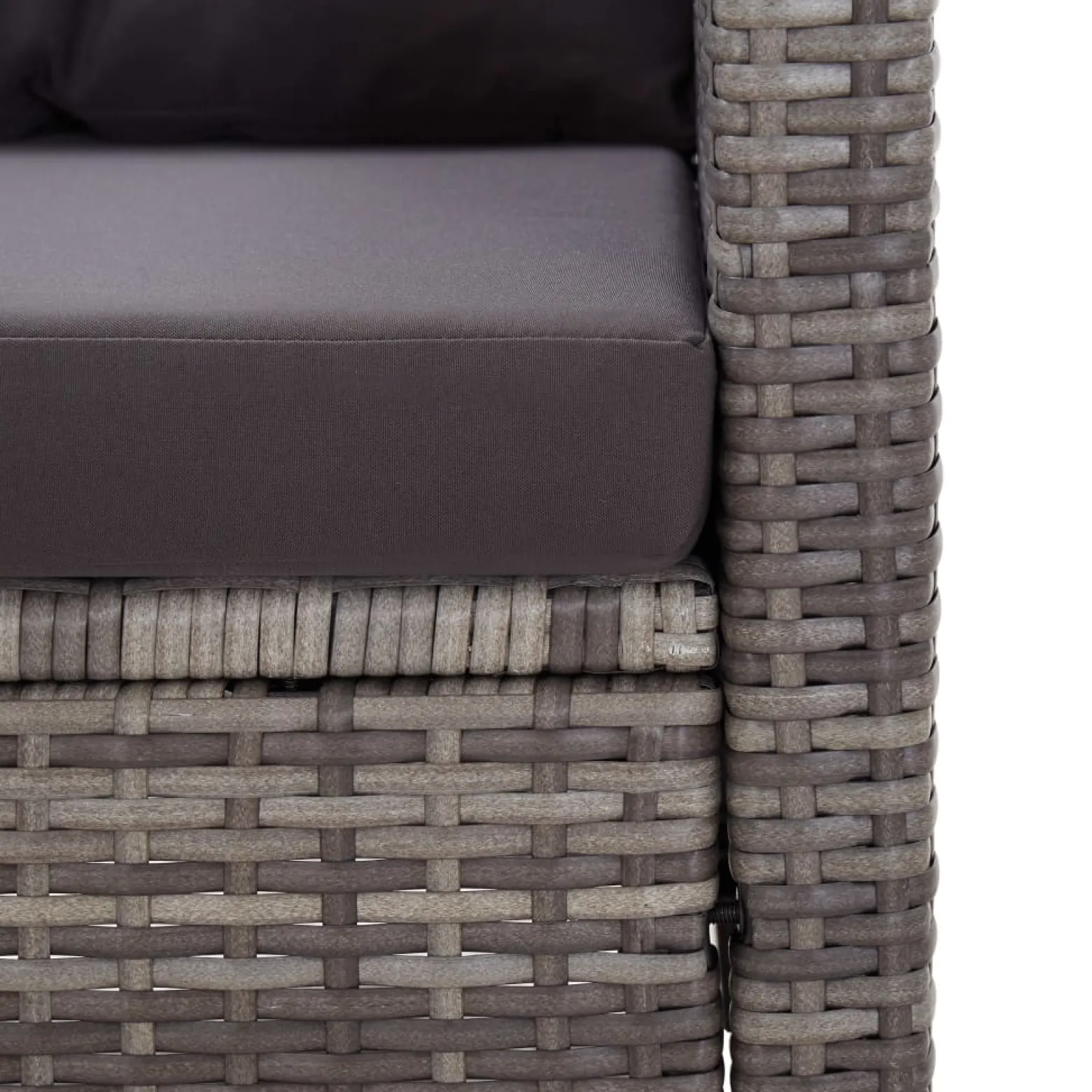 Sofa ogrodowa Szary Technorattan vidaXL