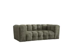 Sofa 2-osobowa, Kanapa BALOO, tkanina Szenil + Bukla, Zielony