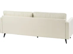 Sofa 3-osobowa tapicerowana jasnobeżowa