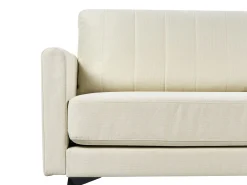 Sofa 3-osobowa tapicerowana jasnobeżowa