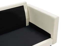 Sofa 3-osobowa tapicerowana jasnobeżowa