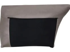 Sofa 3-osobowa wegańska ekoskóra brązowa