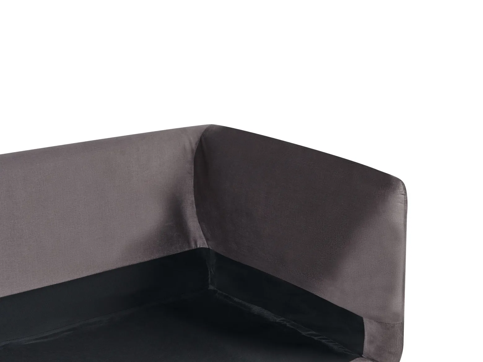 Sofa 3-osobowa welur beżowoszara