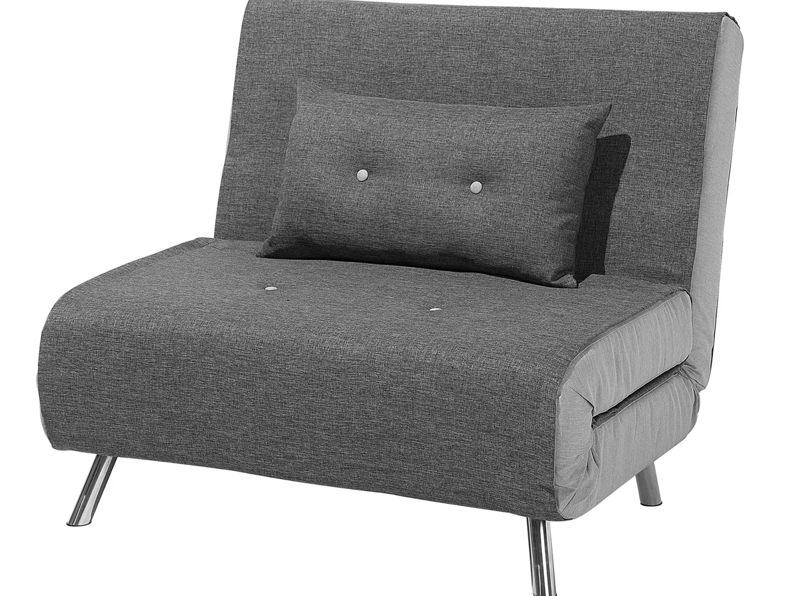 Sofa rozkładana funkcja spania ciemnoszara