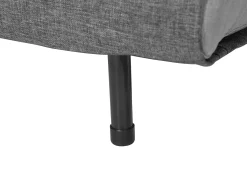 Sofa rozkładana funkcja spania ciemnoszara