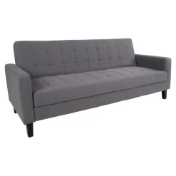 Sofa rozkładana Milton szara ciemna z pojemnikiem na pościel