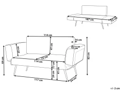 Sofa rozkładania pomarańczowa do salonu