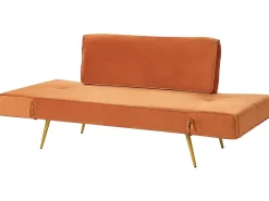 Sofa rozkładania pomarańczowa do salonu