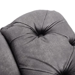 Sofa SORRENTO 2S Dwuosobowa Szara Welurowa Nowoczesna Glamour