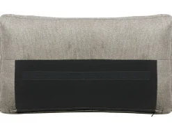Sofa tapicerowana 2-osobowa brązowoszara