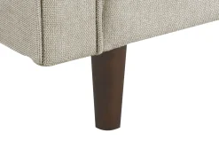 Sofa tapicerowana 2-osobowa brązowoszara