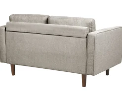 Sofa tapicerowana 2-osobowa brązowoszara