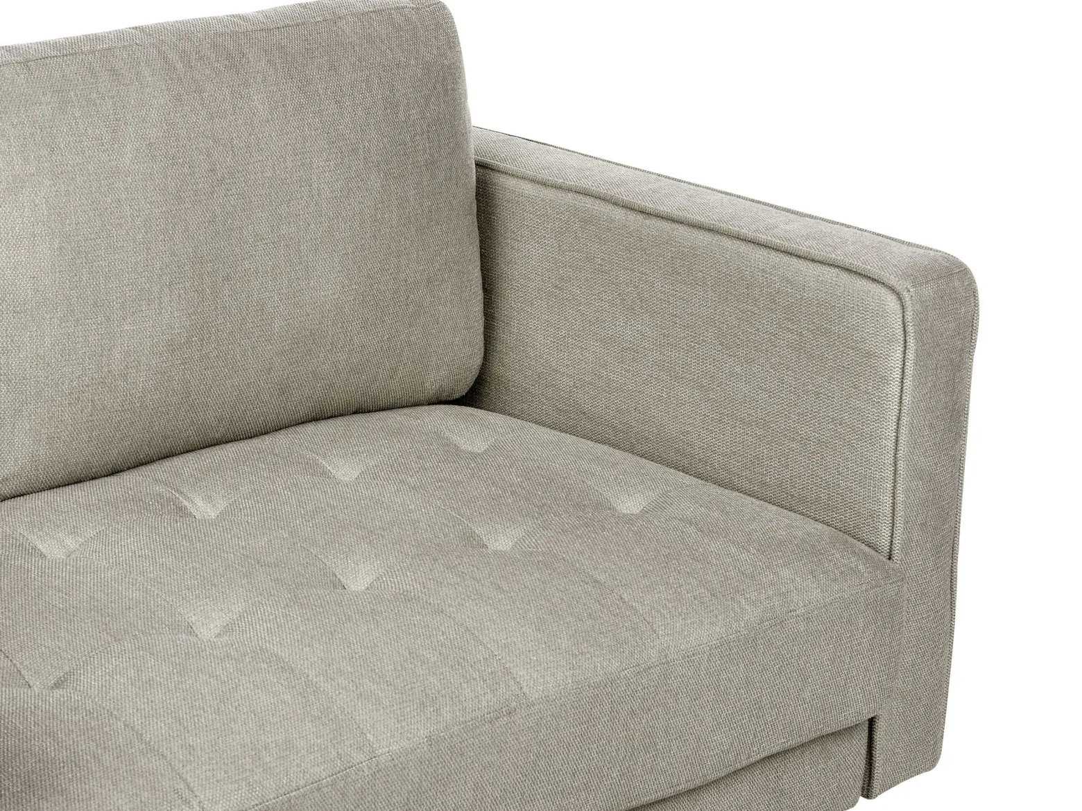 Sofa tapicerowana 2-osobowa brązowoszara