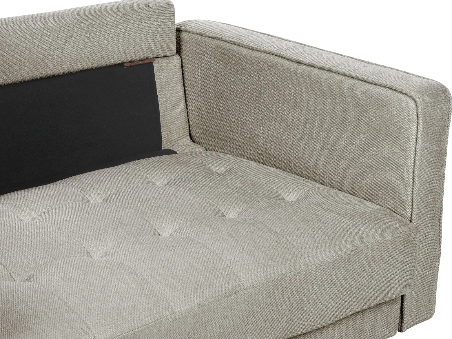 Sofa tapicerowana 2-osobowa brązowoszara