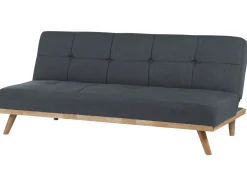 Sofa trzyosobowa rozkładana ciemnoszara