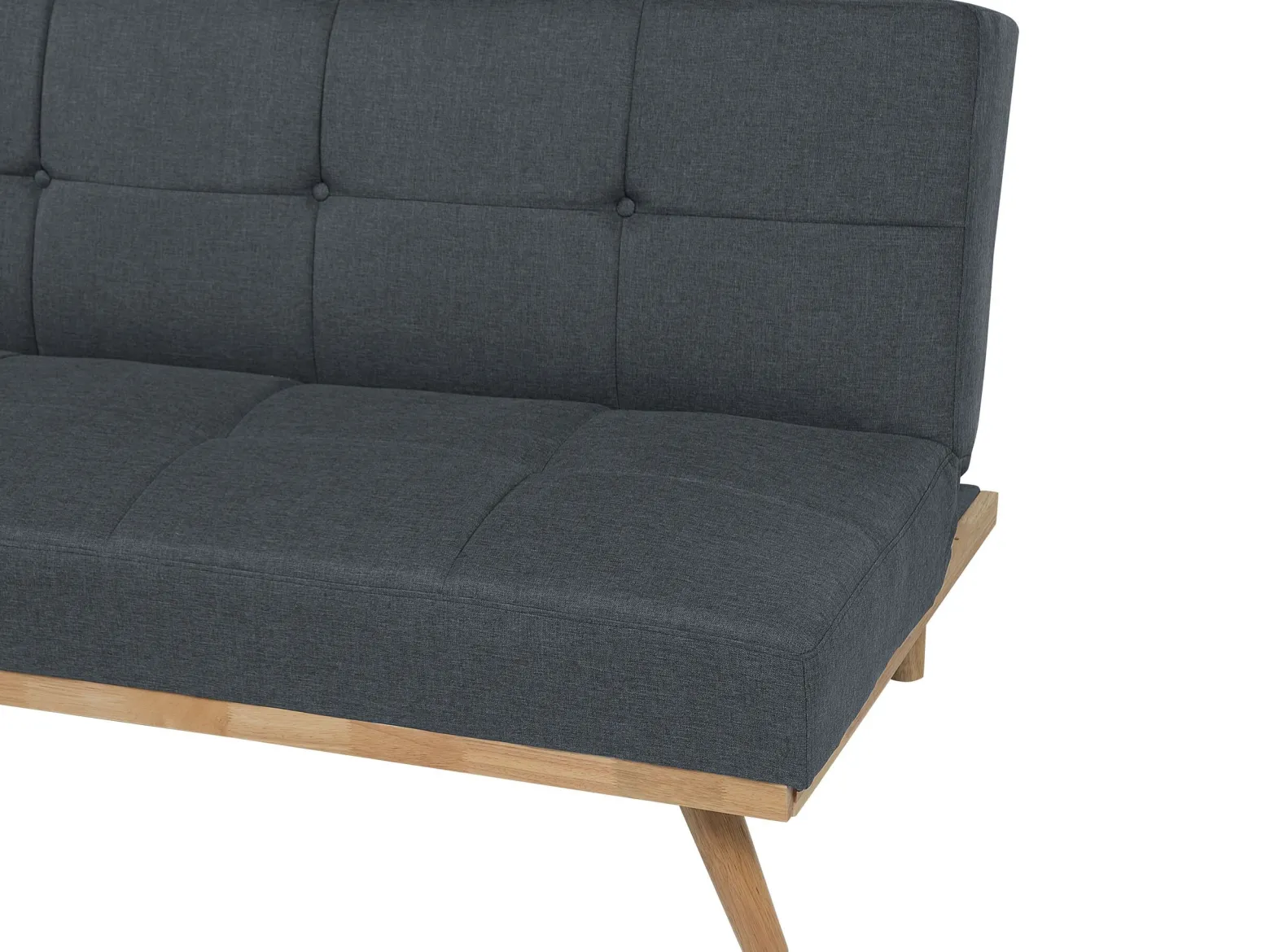Sofa trzyosobowa rozkładana ciemnoszara