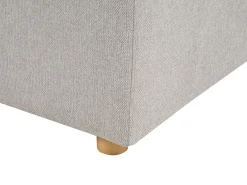 Sofa trzyosobowa z poduszkami jasnoszara