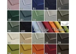 Sofa uszak 3-osobowa chesterfield glamour szara velvet HR45 nogi ludwik