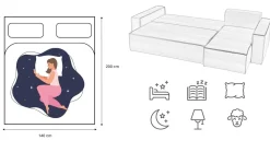 Sofa w kształcie L BEST narożnik tkanina Neve, Zielony Prawostronny