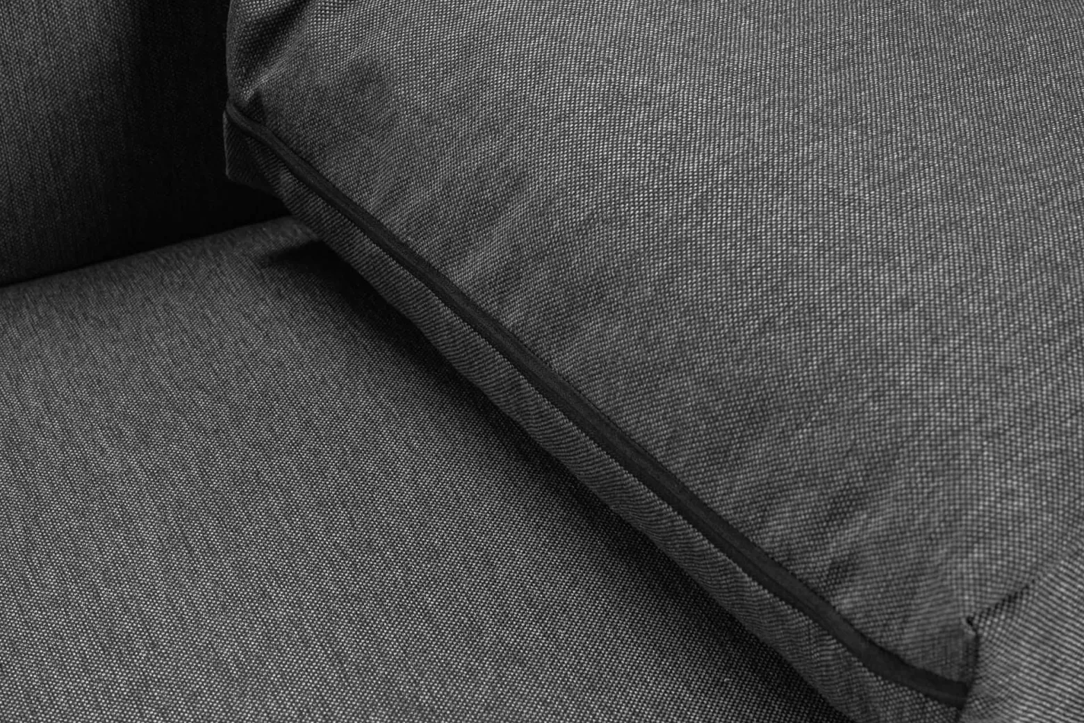 Sofa z funkcją spania sprężyny bonell Porto Grafitowa