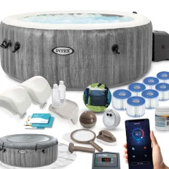SPA dmuchane basen 4os. z hydromasażem Intex 28440 zestaw
