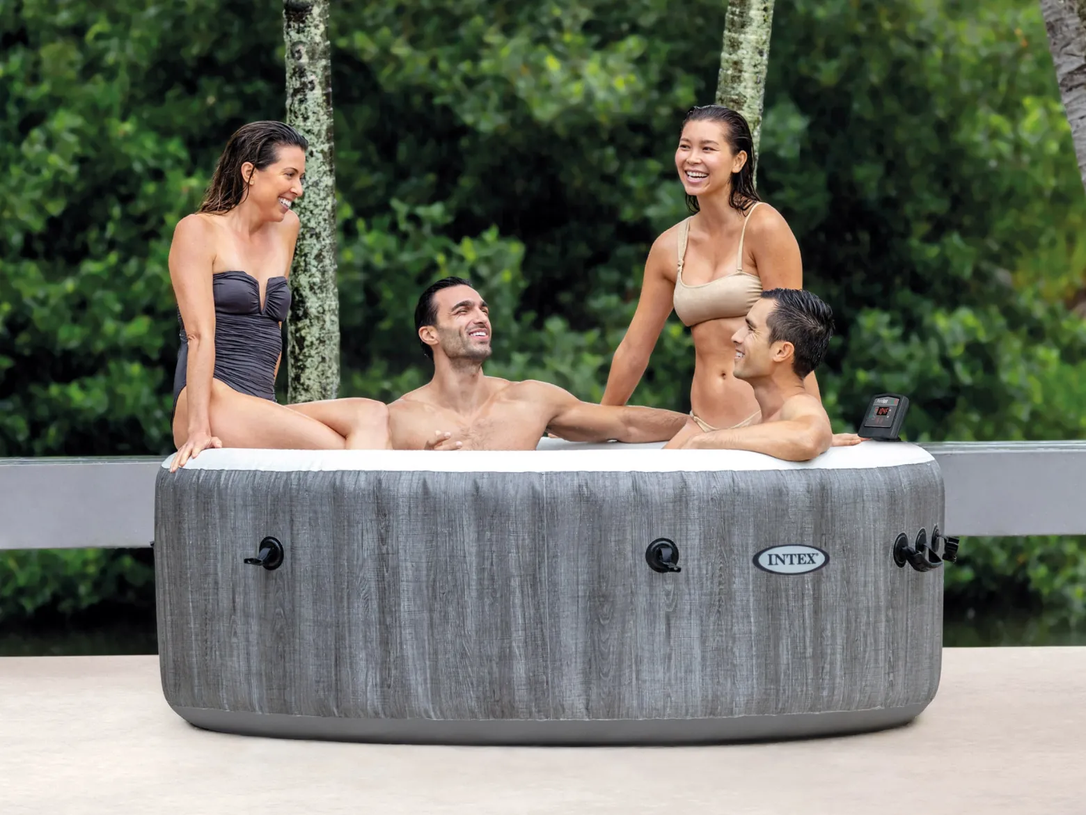 SPA dmuchane basen 4os. z hydromasażem Intex 28440 zestaw