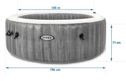 SPA dmuchane basen 4os. z hydromasażem Intex 28440 zestaw