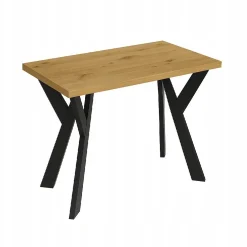 Stół ława 60 x 80 cm blat 3,6cm Metal Dąb Craft
