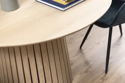 STÓŁ Christo OKRĄGŁY 120cm dąb bIelony Z FORNIRU