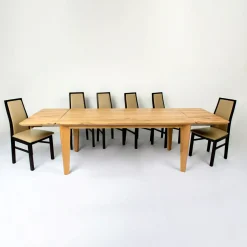 Stół drewniany rozkładany MOVA 140×80 + dostawka 2×45 cm