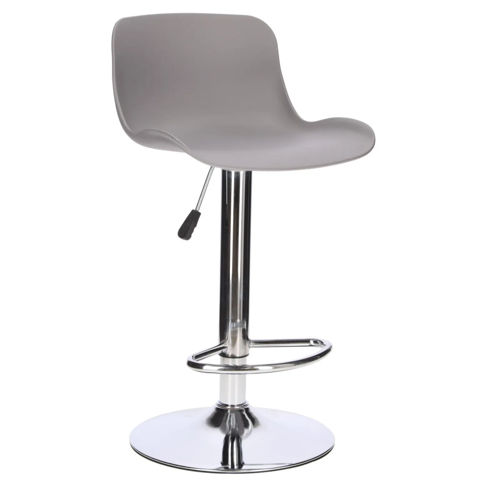 STOŁEK BAROWY Inge REGULOWANY 60-81 cm szary/chrom