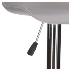 STOŁEK BAROWY Inge REGULOWANY 60-81 cm szary/chrom