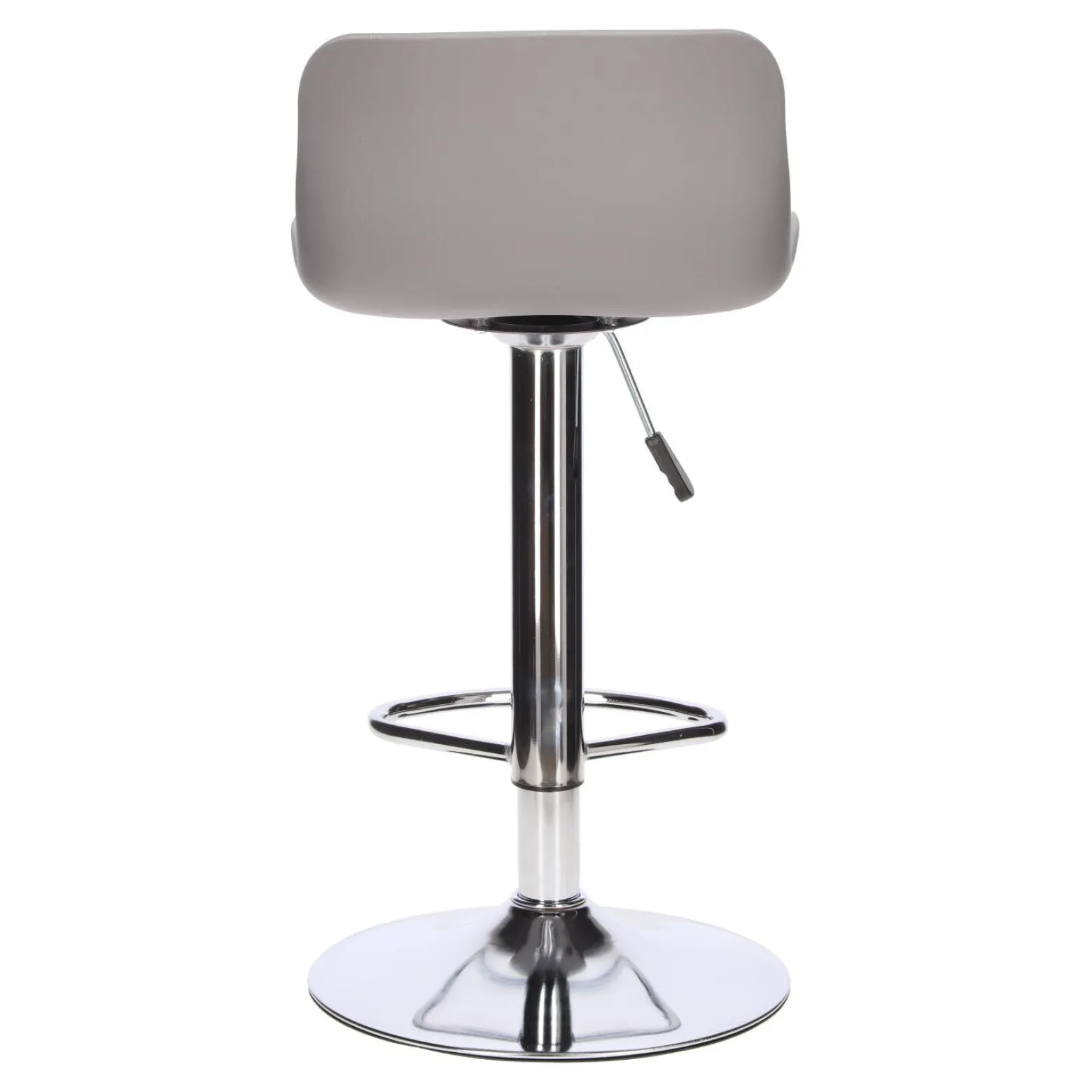 STOŁEK BAROWY Inge REGULOWANY 60-81 cm szary/chrom