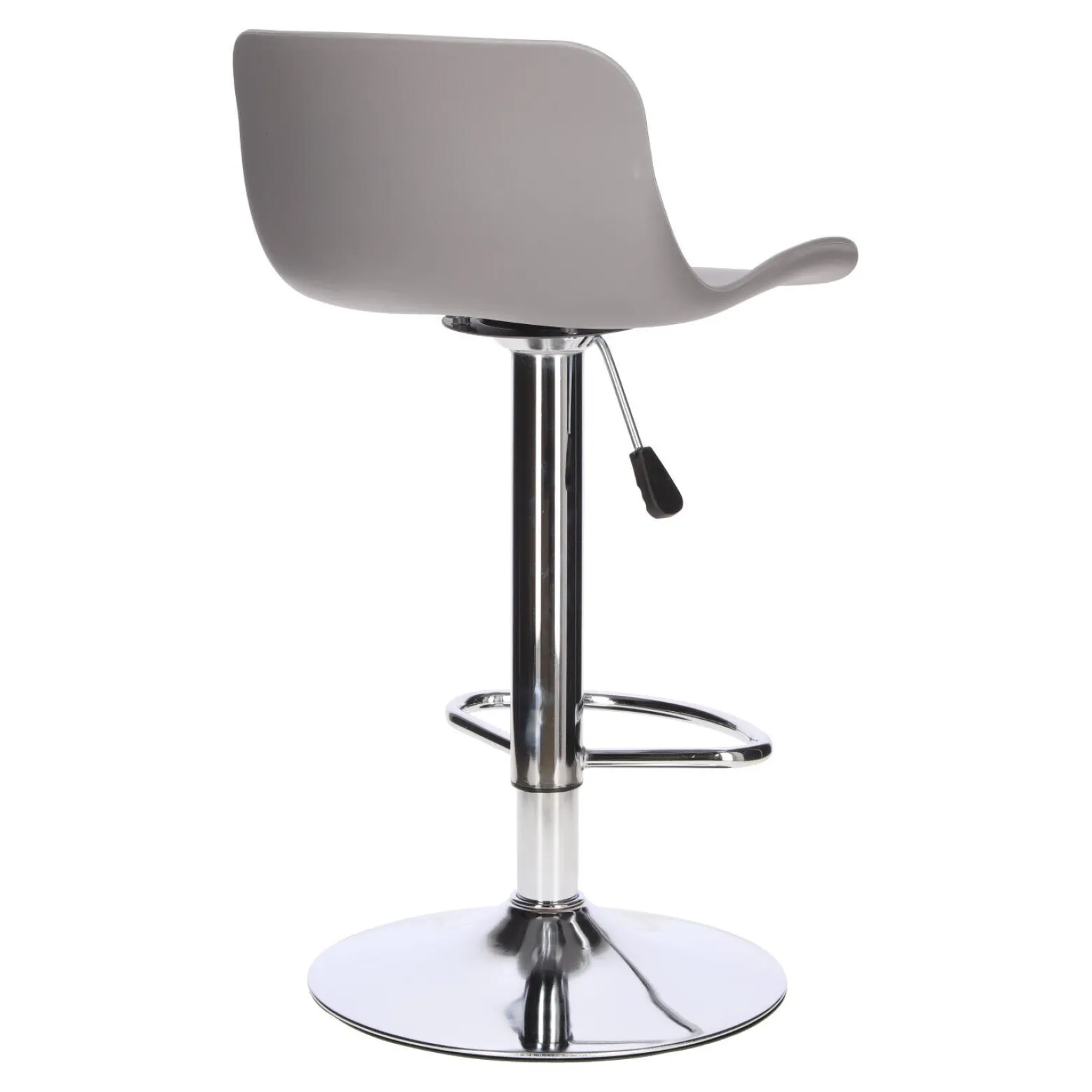 STOŁEK BAROWY Inge REGULOWANY 60-81 cm szary/chrom