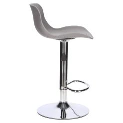 STOŁEK BAROWY Inge REGULOWANY 60-81 cm szary/chrom