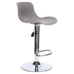 STOŁEK BAROWY Inge REGULOWANY 60-81 cm szary/chrom