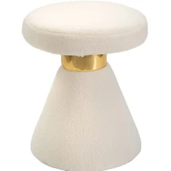 Stołek z pluszu, wys. 51 cm
