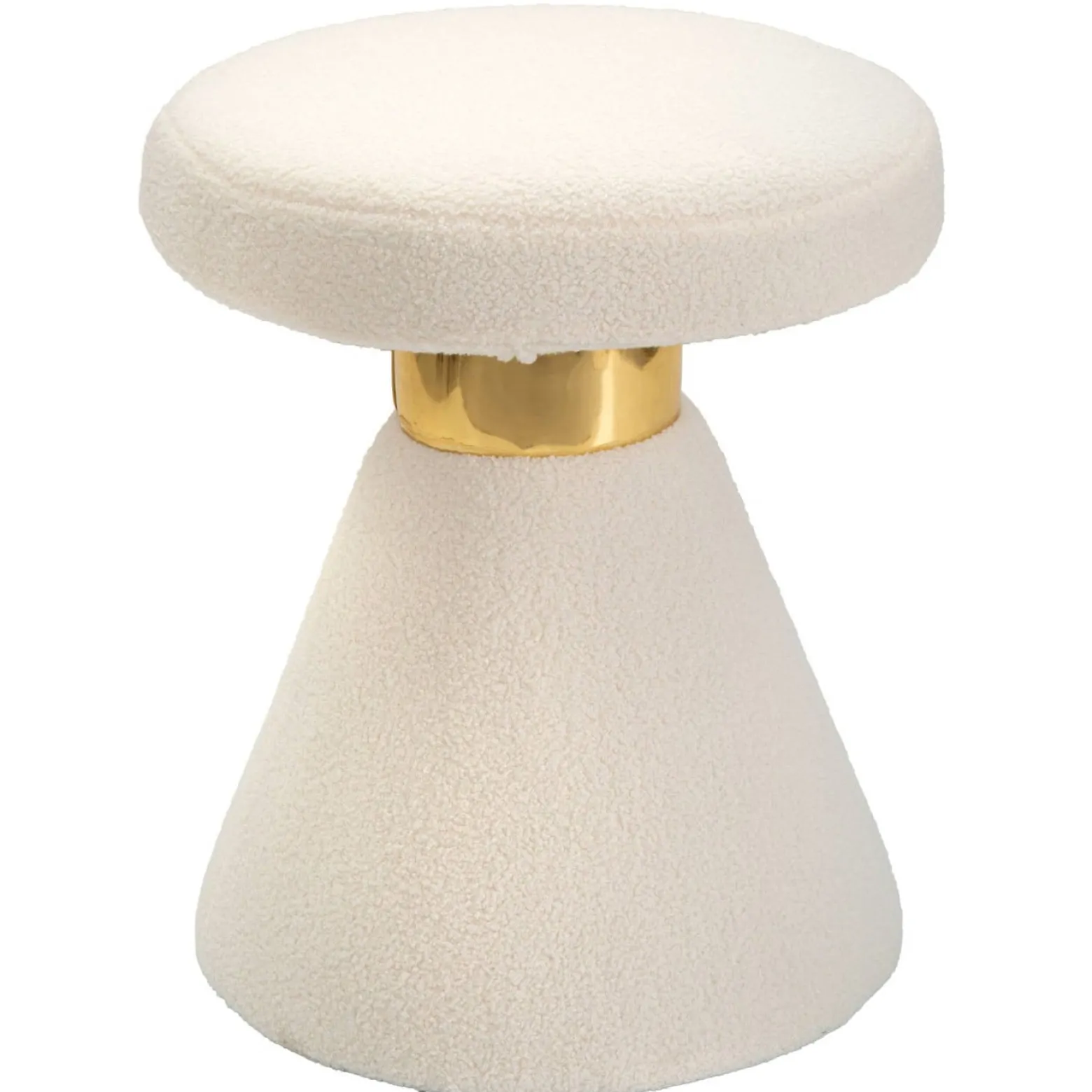 Stołek z pluszu, wys. 51 cm