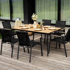 Stół ogrodowy aluminiowy 150x90 cm Nardo beżowy