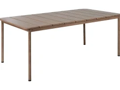 Stół ogrodowy FLAVIA 185 cm 96 cm Metal Brązowy