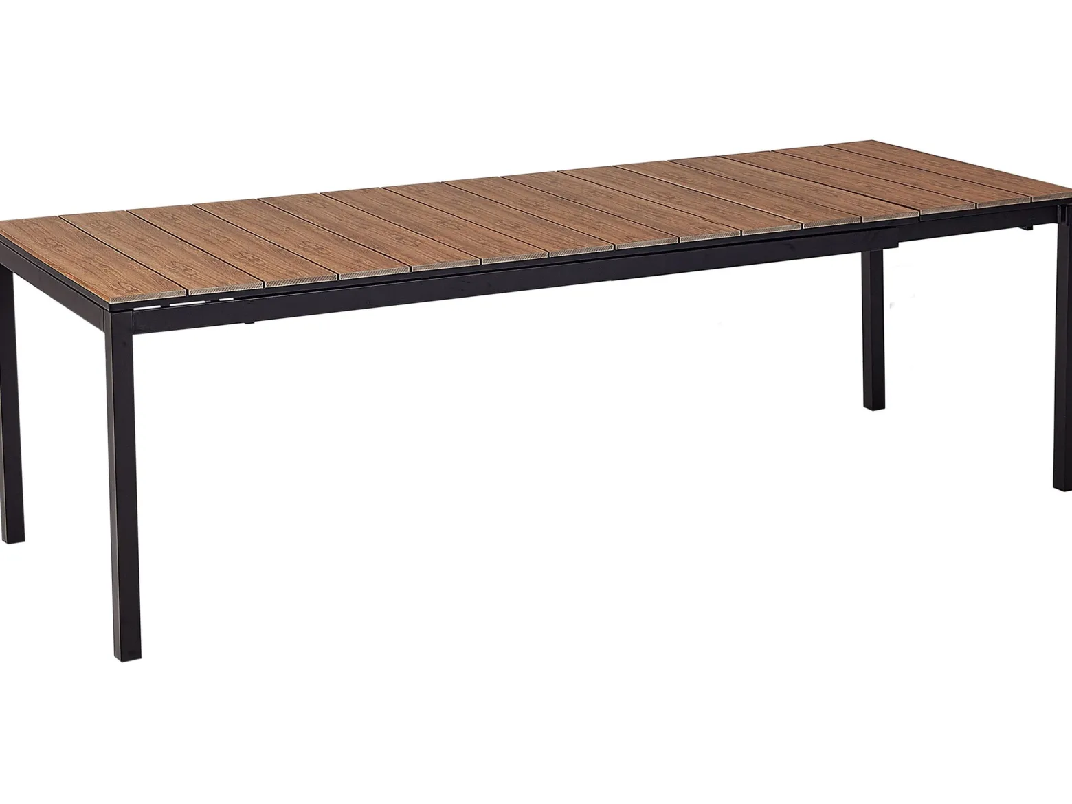 Stół ogrodowy rozkładany TOFANE 198/248 cm 90 cm Brązowy